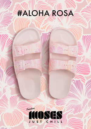 Freedom Moses - Aloha Rose Double Strap Slide