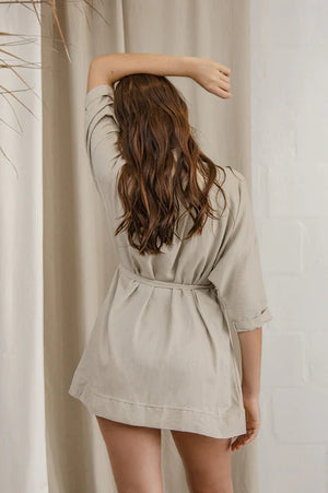 Gabrielle Swimwear - Short Linen Kimono