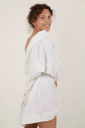 Gabrielle Swimwear - Short Linen Kimono