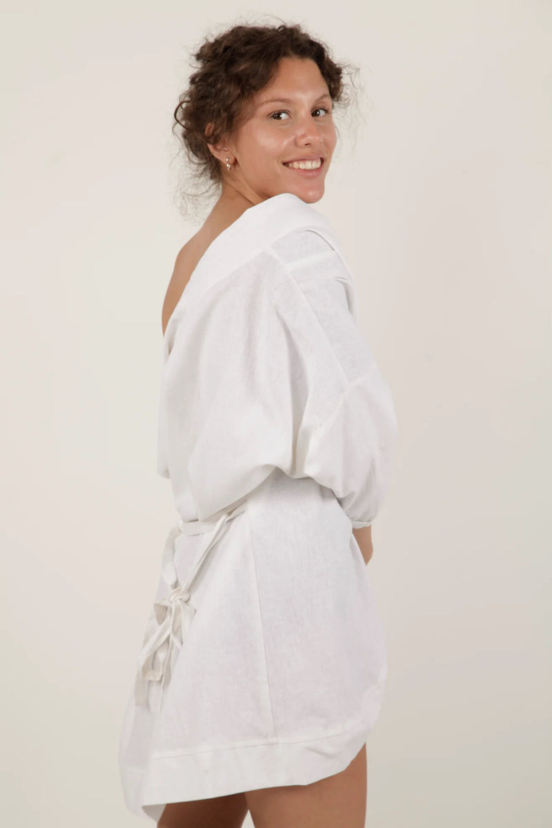 Gabrielle Swimwear - Short Linen Kimono