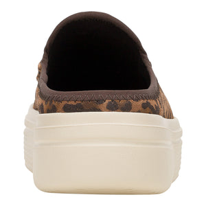Hey Dude - Austin Lift Classic Slip On Platform Sneaker Womens Brown Leopard
