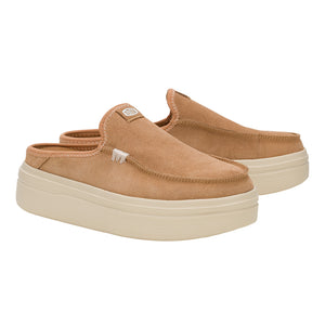 Hey Dude - Austin Lift Classic Slip On Platform Sneaker Womens Tan