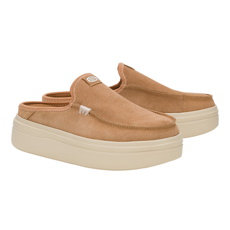 Hey Dude - Austin Lift Classic Slip On Platform Sneaker Womens Tan