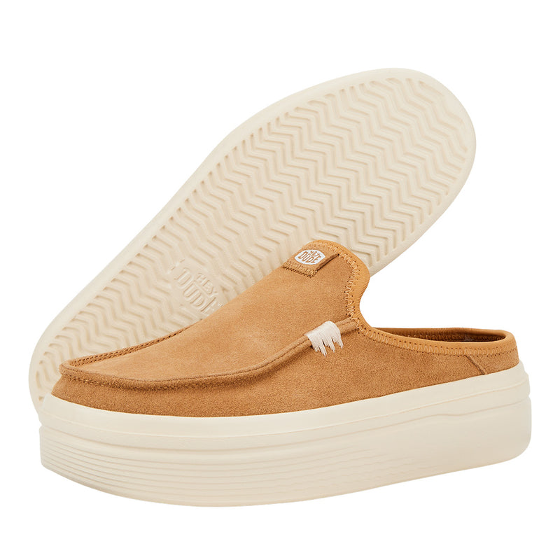 Hey Dude - Austin Lift Classic Slip On Platform Sneaker Womens Tan