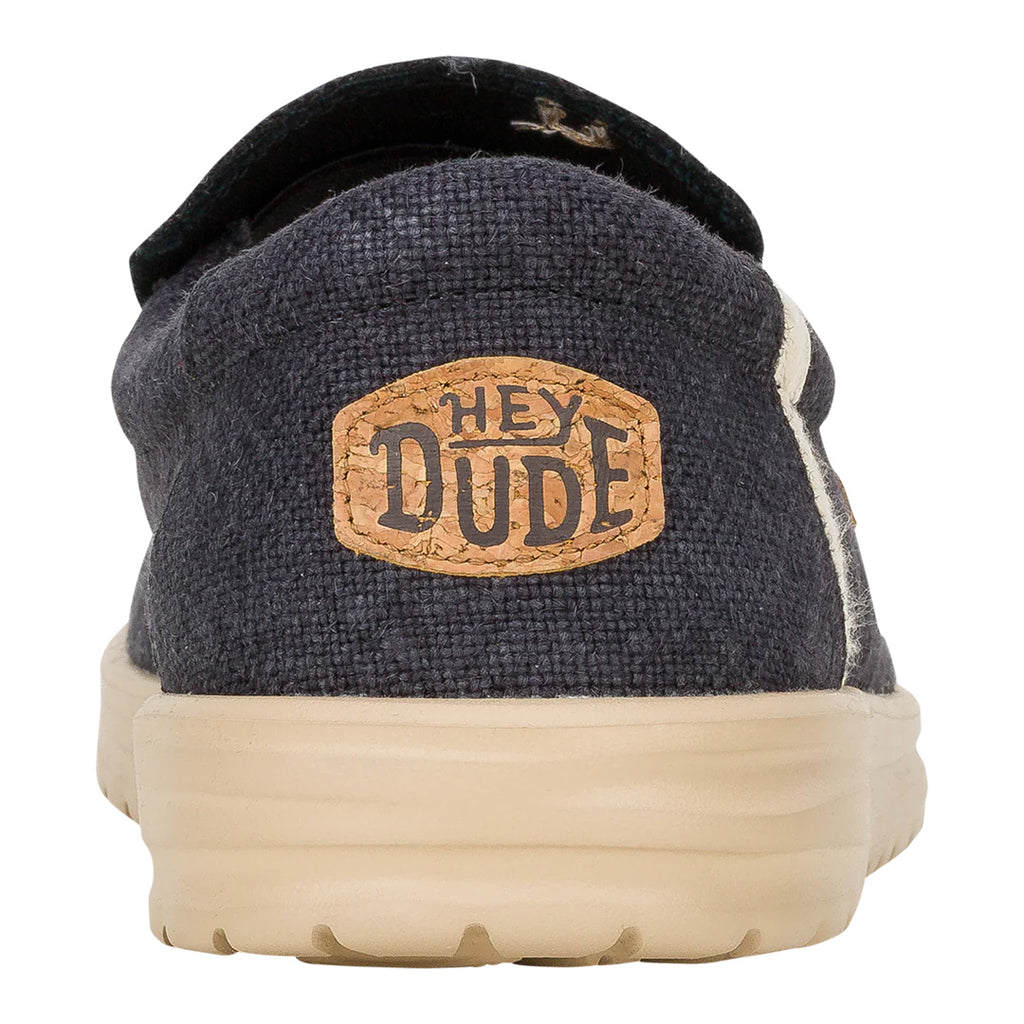 Hey Dude - Mikka Jute Slip On Mens Shoe Black