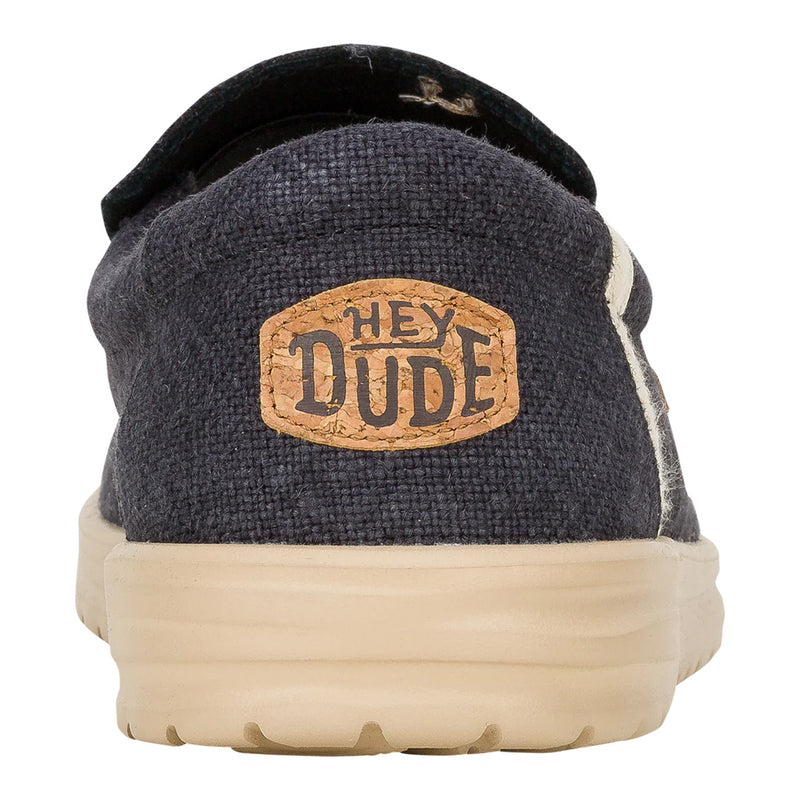 Hey Dude - Mikka Jute Slip On Mens Shoe Black