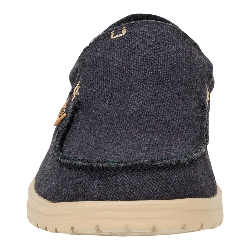 Hey Dude - Mikka Jute Slip On Mens Shoe Black