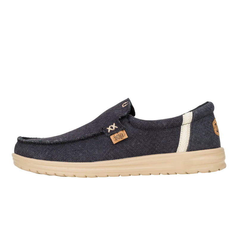 Hey Dude - Mikka Jute Slip On Mens Shoe Black