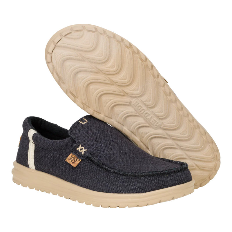 Hey Dude - Mikka Jute Slip On Mens Shoe Black