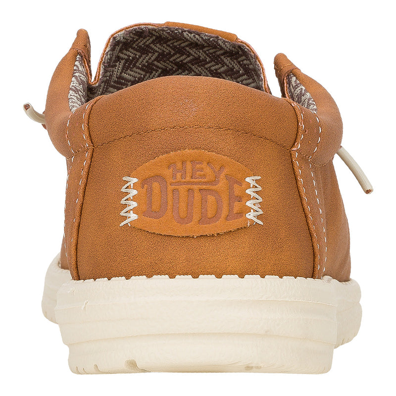 Hey Dude - Wally Classic Faux Leather Mens Shoe Tan