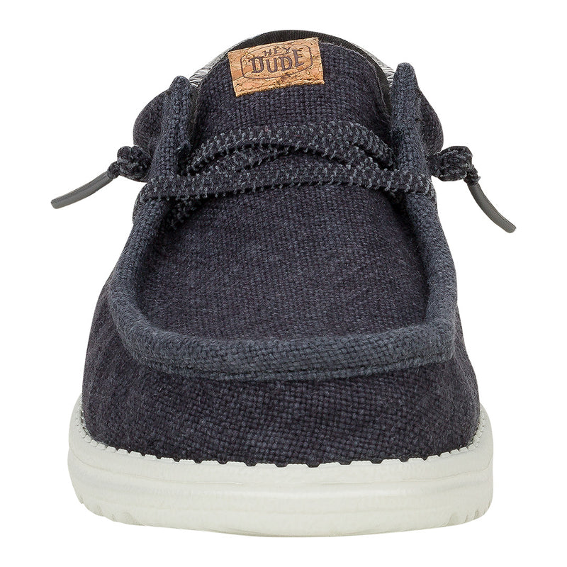 Hey Dude - Wally Jute Mens Shoe Black / Granite Grey