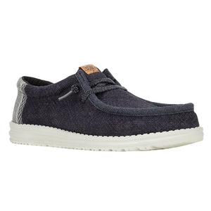 Hey Dude - Wally Jute Mens Shoe Black / Granite Grey