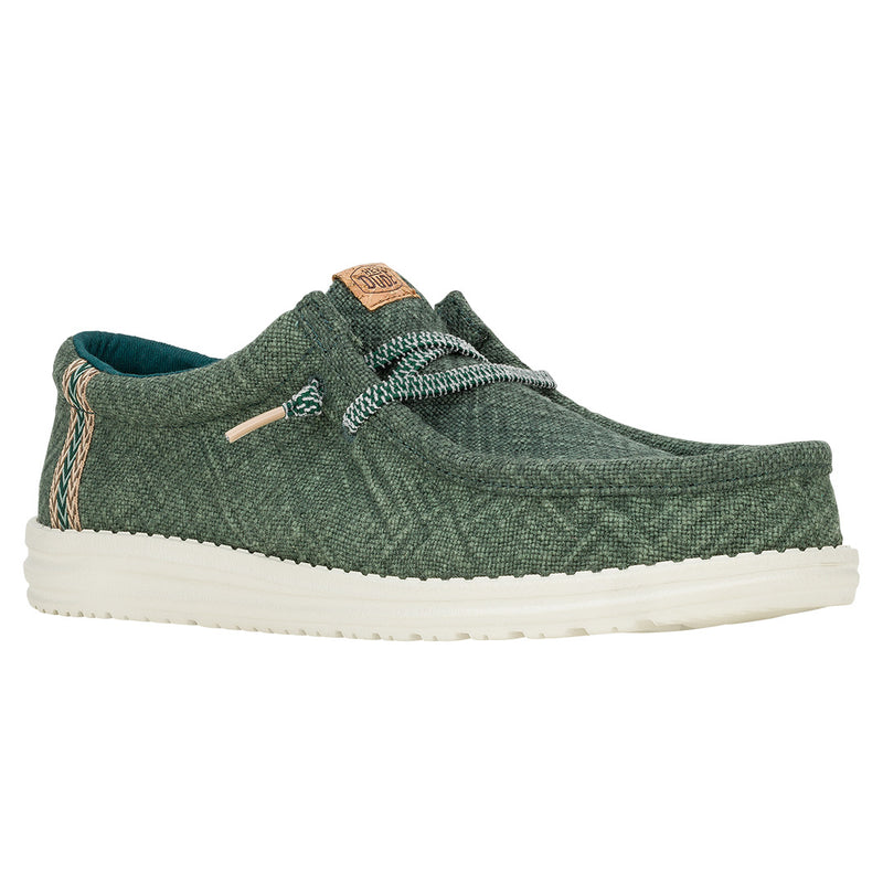 Hey Dude - Wally Jute Mens Shoe Sea Green