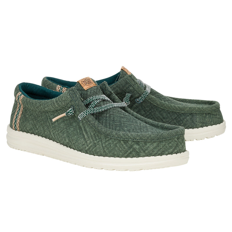 Hey Dude - Wally Jute Mens Shoe Sea Green