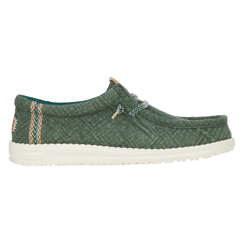 Hey Dude - Wally Jute Mens Shoe Sea Green