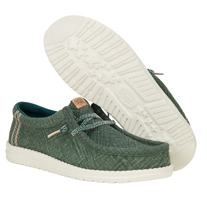 Hey Dude - Wally Jute Mens Shoe Sea Green