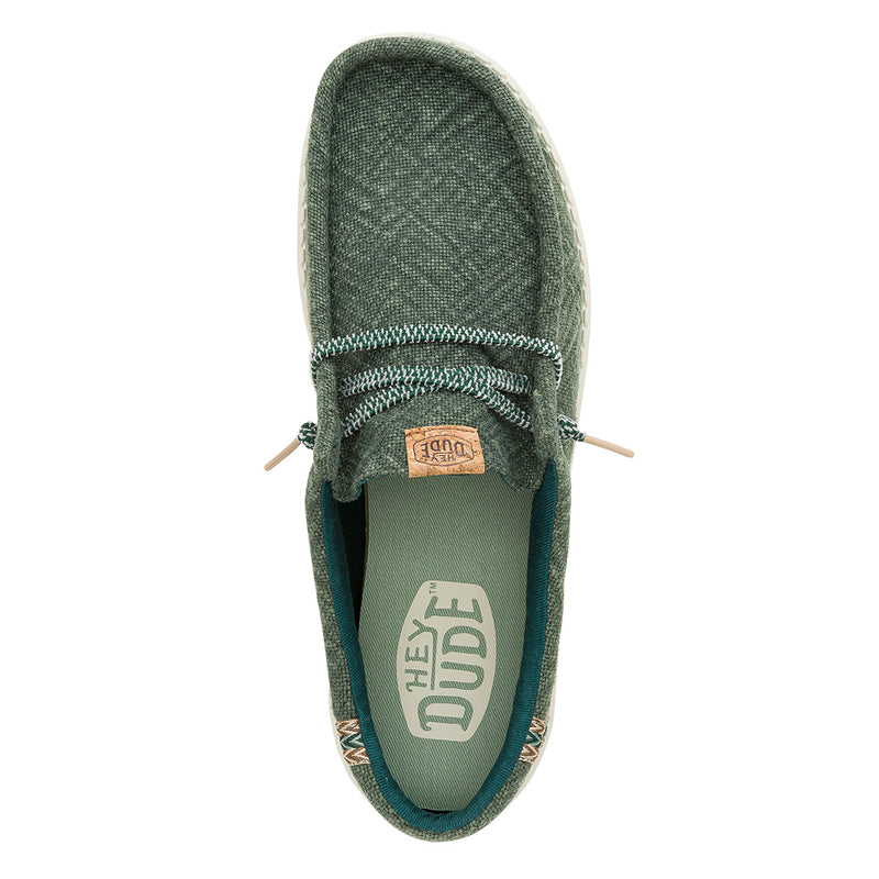 Hey Dude - Wally Jute Mens Shoe Sea Green