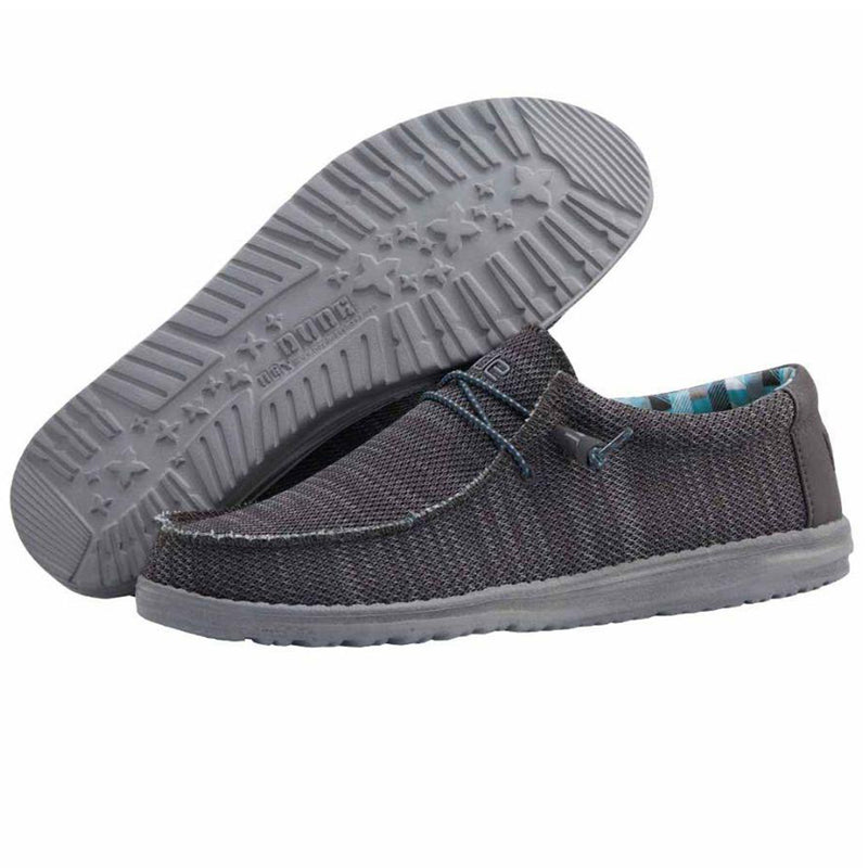 Hey Dude - Wally Sox Moccasin Charcoal