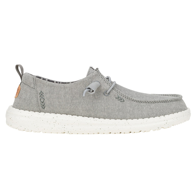 Hey Dude - Wendy Chambray Slip On Shoe Grey