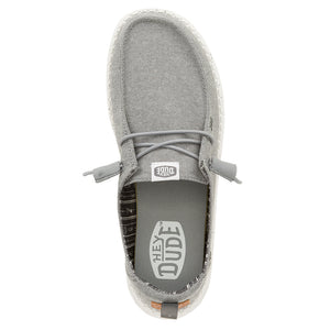 Hey Dude - Wendy Chambray Slip On Shoe Grey