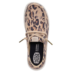 Hey Dude - Wendy Craft Suede Taupe Leopard