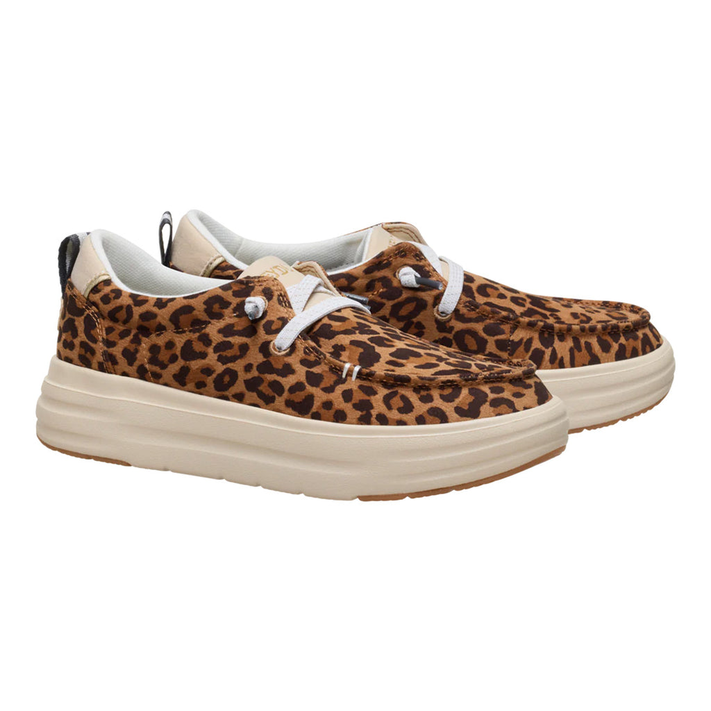 Hey Dude - Wendy Nova Classic Slip On Womens Shoe Tan Leopard