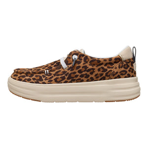 Hey Dude - Wendy Nova Classic Slip On Womens Shoe Tan Leopard
