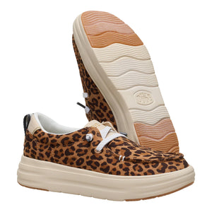 Hey Dude - Wendy Nova Classic Slip On Womens Shoe Tan Leopard