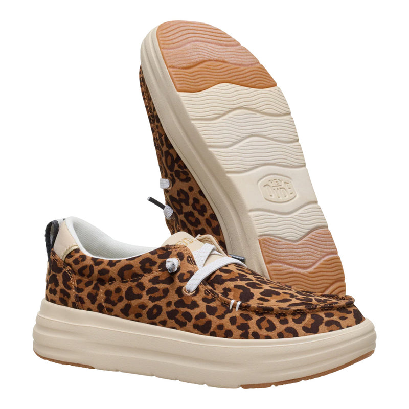 Hey Dude - Wendy Nova Classic Slip On Womens Shoe Tan Leopard