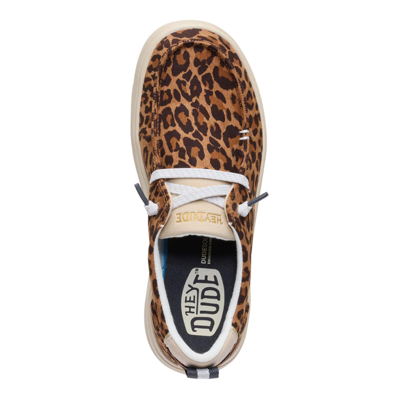 Hey Dude - Wendy Nova Classic Slip On Womens Shoe Tan Leopard