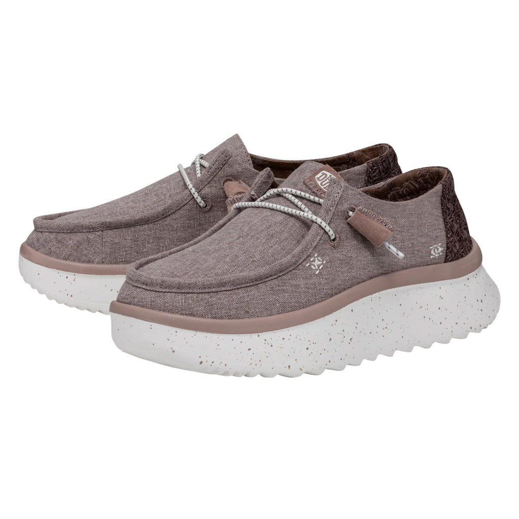 Hey Dude - Wendy Peak Chambray Slip On Womens Shoe Mauve