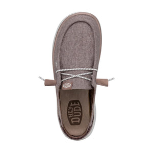 Hey Dude - Wendy Peak Chambray Slip On Womens Shoe Mauve