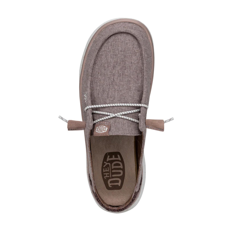 Hey Dude - Wendy Peak Chambray Slip On Womens Shoe Mauve