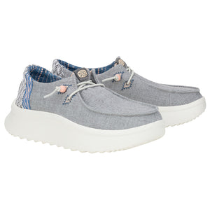 Hey Dude - Wendy Peak Chambray Platform Shoe