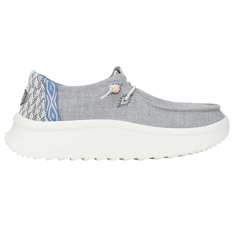 Hey Dude - Wendy Peak Chambray Platform Shoe