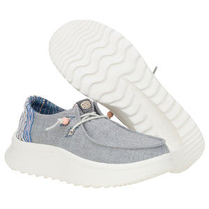 Hey Dude - Wendy Peak Chambray Platform Shoe