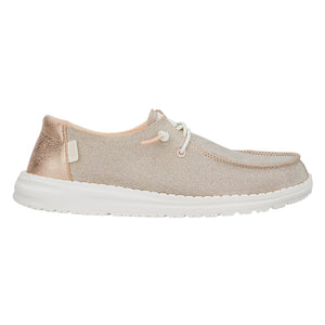 Hey Dude - Wendy Metallic Sparkle Rose Gold