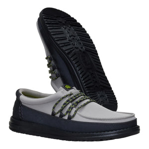 Hey Dude - Wally Guard Slip On Mens Shoe Black / Moon Grey