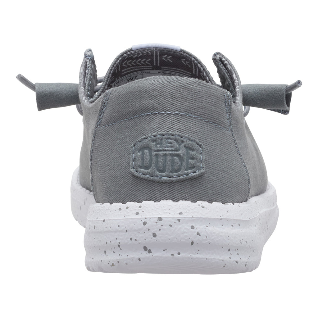 Hey Dude - Wendy Stretch Canvas Slip On Shoe Womens Monument Grey