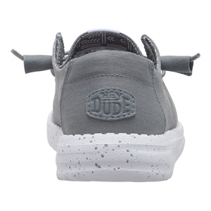 Hey Dude - Wendy Stretch Canvas Slip On Shoe Womens Monument Grey