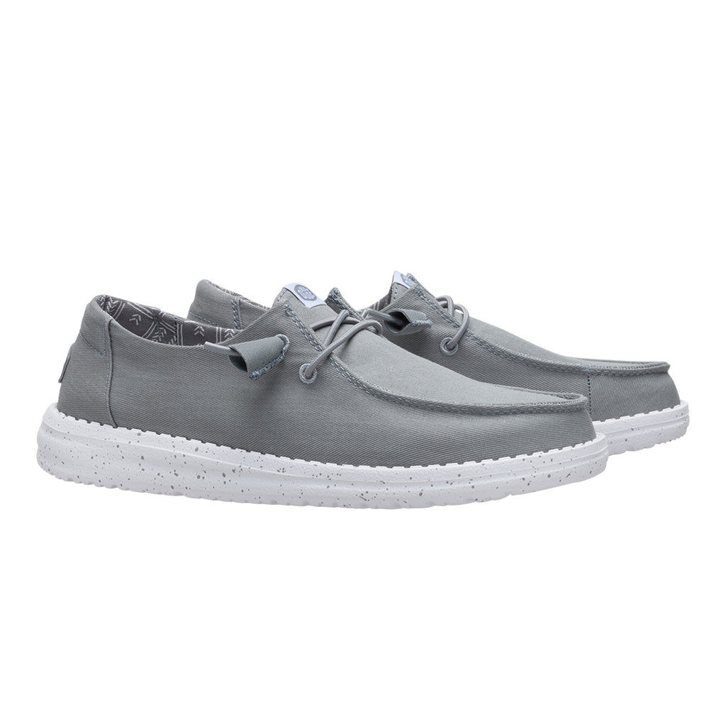 Hey Dude - Wendy Stretch Canvas Slip On Shoe Womens Monument Grey