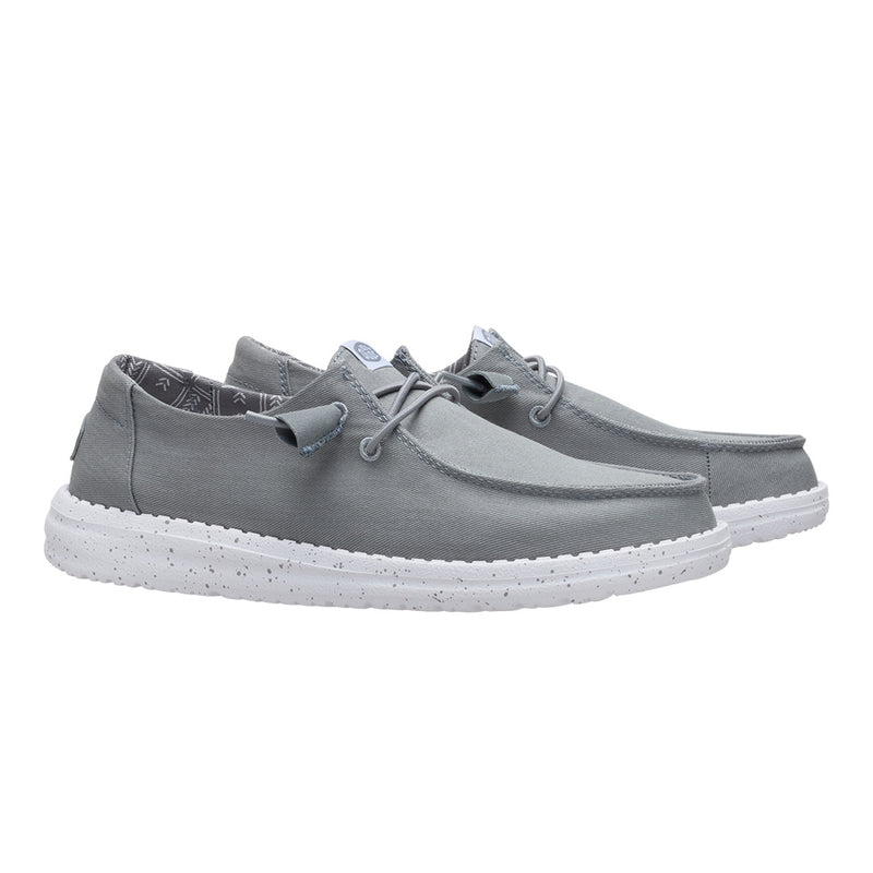 Hey Dude - Wendy Stretch Canvas Slip On Shoe Womens Monument Grey