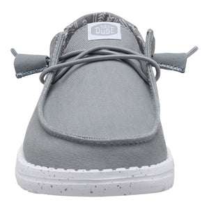 Hey Dude - Wendy Stretch Canvas Slip On Shoe Womens Monument Grey