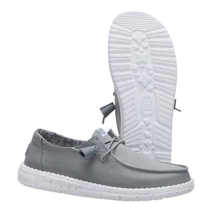 Hey Dude - Wendy Stretch Canvas Slip On Shoe Womens Monument Grey
