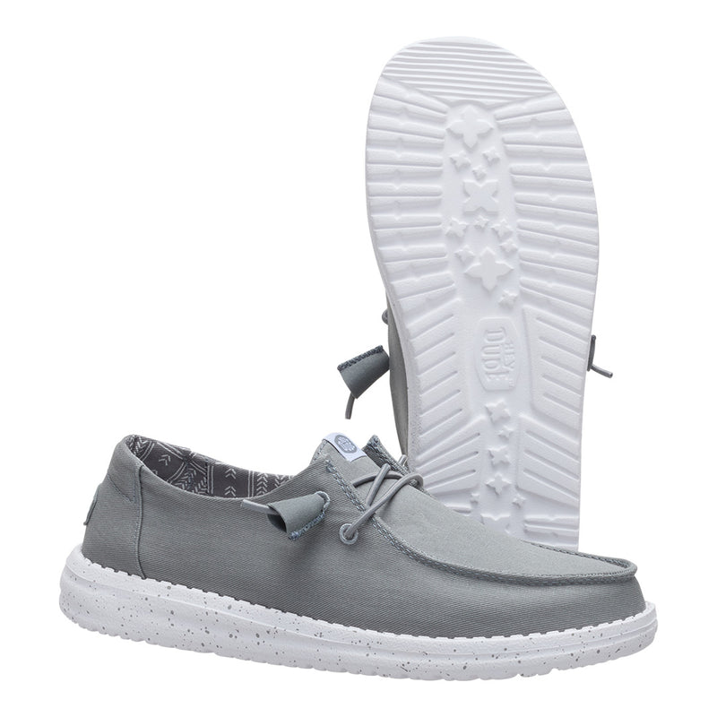 Hey Dude - Wendy Stretch Canvas Slip On Shoe Womens Monument Grey