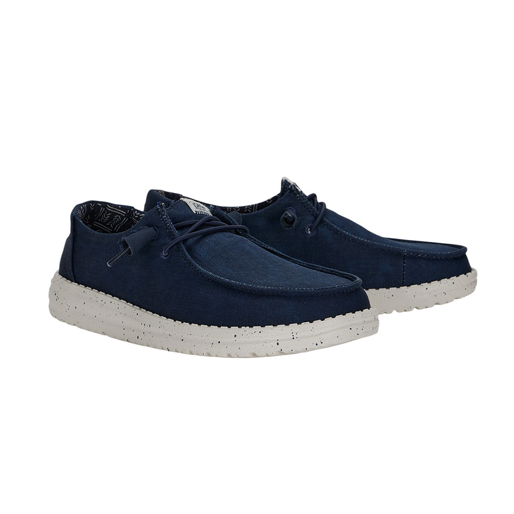 Hey Dude - Wendy Stretch Canvas Slip On Shoe Womens Navy