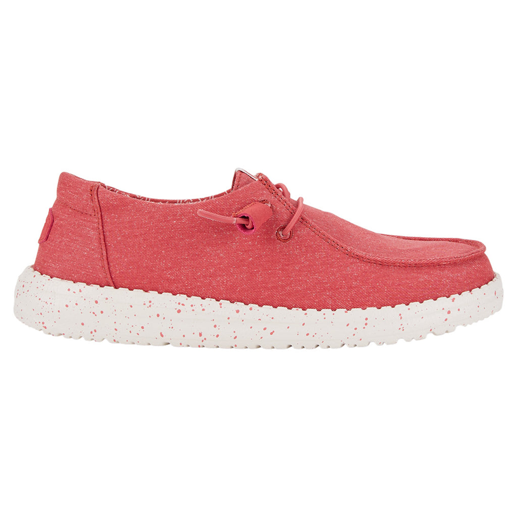 Hey Dude - Wendy Stretch Canvas Slip On Shoe Washed Red