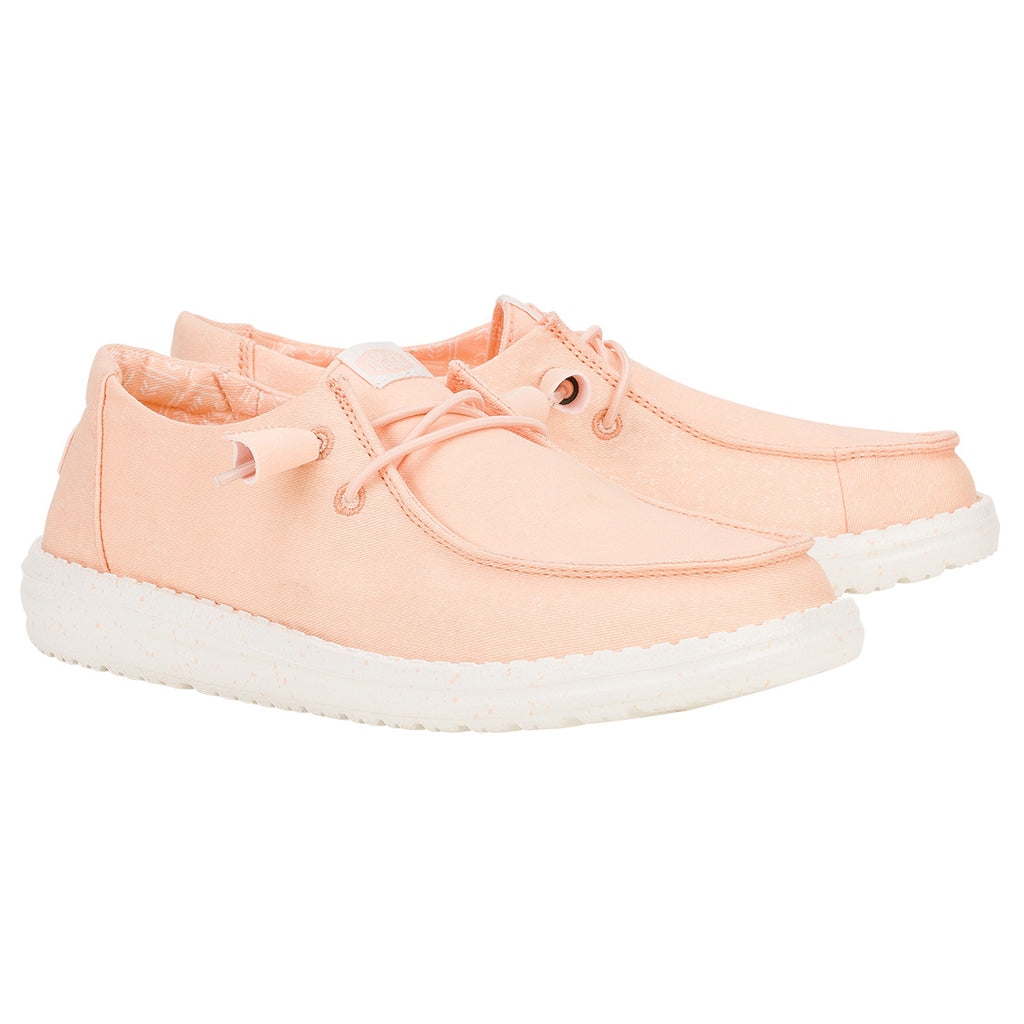 Hey Dude - Wendy Stretch Canvas Slip On Shoe Peach