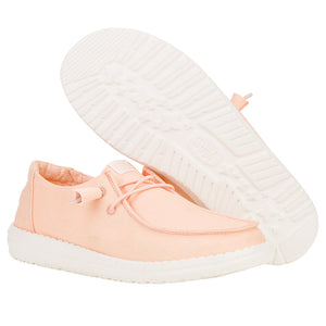 Hey Dude - Wendy Stretch Canvas Slip On Shoe Peach