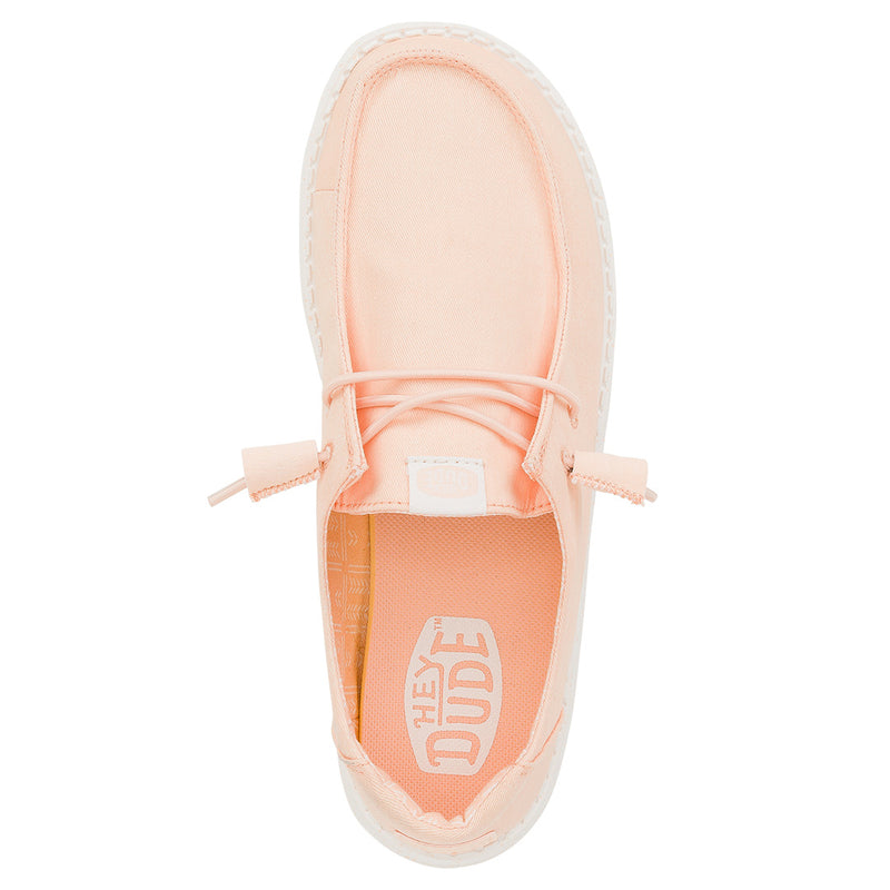 Hey Dude - Wendy Stretch Canvas Slip On Shoe Peach